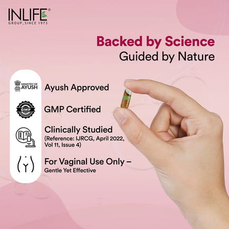 Inlife Vaginal Health Capsules | For Hygiene Support | 60 Count