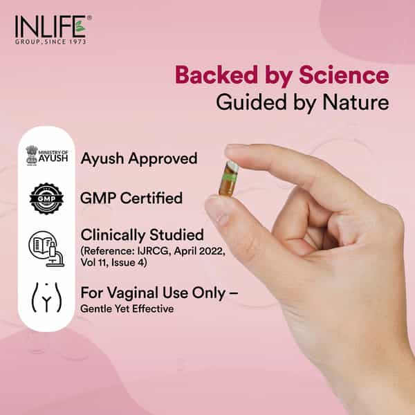 Inlife Vaginal Health Capsules | For Hygiene Support | 60 Count
