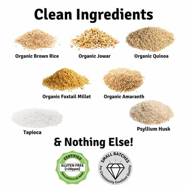 Jus Amazin Gluten Free Atta (1 Kg) Multigrain (Millets Quinoa Amaranth)