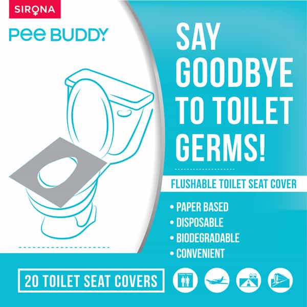 Peebuddy Disposable Toilet Seat Cover To Avoid Direct Contact With Unhygienic Toilet Seats - 30