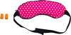 Viaggi Micro-Beads Eye Mask With Ear Plugs-Pink