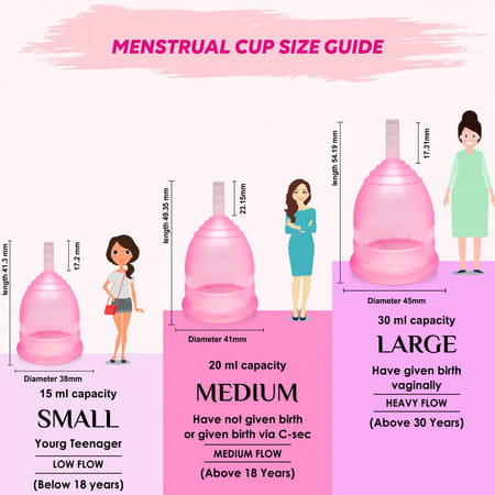 Gynocup Premium Menstrual Cup For Women Pink| Small Size With Sterilizer Container (Combo)