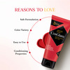 Cosglam Semi Permanent Hair Color | No Peroxide | Ammonia Free Hair Colour 23 Valentine Red - 120gm