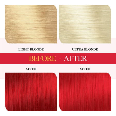 Cosglam Semi Permanent Hair Color | No Peroxide | Ammonia Free Hair Colour 23 Valentine Red - 120gm