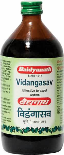 Baidyanath Asli Ayurved Vidangasava (450Ml) (Pack Of 2)