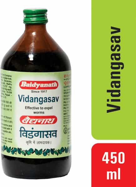 Baidyanath Asli Ayurved Vidangasava (450Ml) (Pack Of 2)