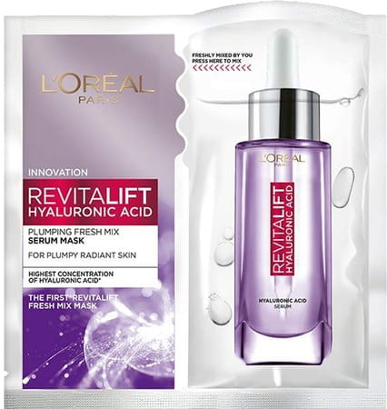 L'oreal Paris Revitalift Hyaluronic Acid Fresh Mix Serum Sheet Mask - 33 Gm