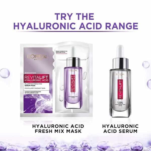 L'oreal Paris Revitalift Hyaluronic Acid Fresh Mix Serum Sheet Mask - 33 Gm