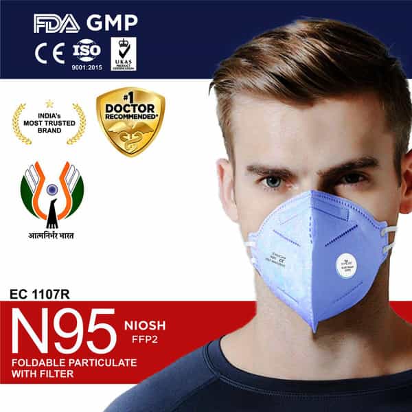 Easycare Premium Quality N95 Unisex Advanced 7 Layers With Filtering Protection Skin Care Pack Of 20