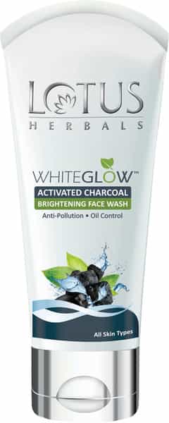 Lotus Herbals Whiteglow Activated Charcoal Brightening Facewash 100 Gm