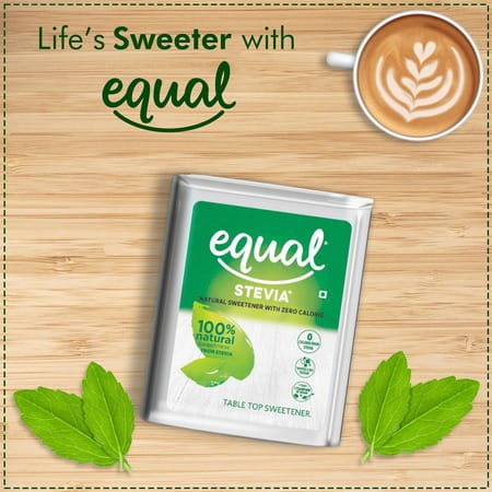 Equal Stevia 100% Natural Sweetness From Stevia- 10g (Pack Of 100 Tablets)