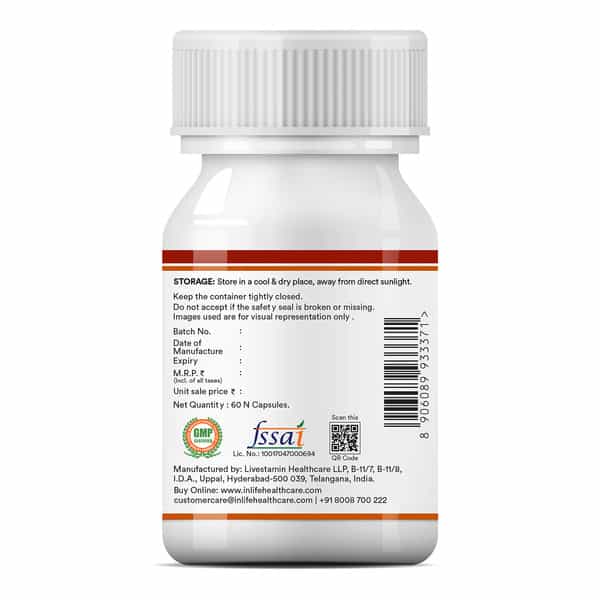 Inlife Berberine Hcl 500Mg Supplements With Milk Thistle & Turmeric Extract - 60 Veg Capsules