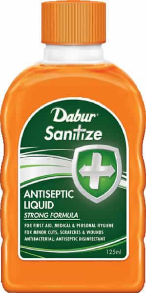 Dabur Sanitize Antiseptic Liquid - 125 Ml