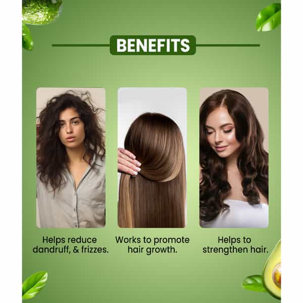 Sheopal's Avocado Shampoo For Smooth & Nourished-Looking Hair | 200Ml