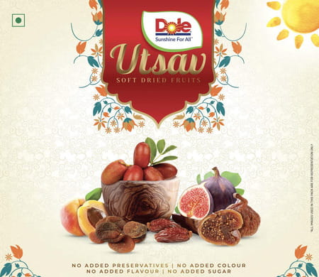 Dole Utsav Select Premium Dried Fruits Gift Pack Mediterranean Figs Dates Apricots 292g