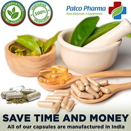 Patco Pharma- Size 00 Transparent Empty Vegetarian Pill Capsule|Diy Powder Filling (Pack Of 500 Pcs)