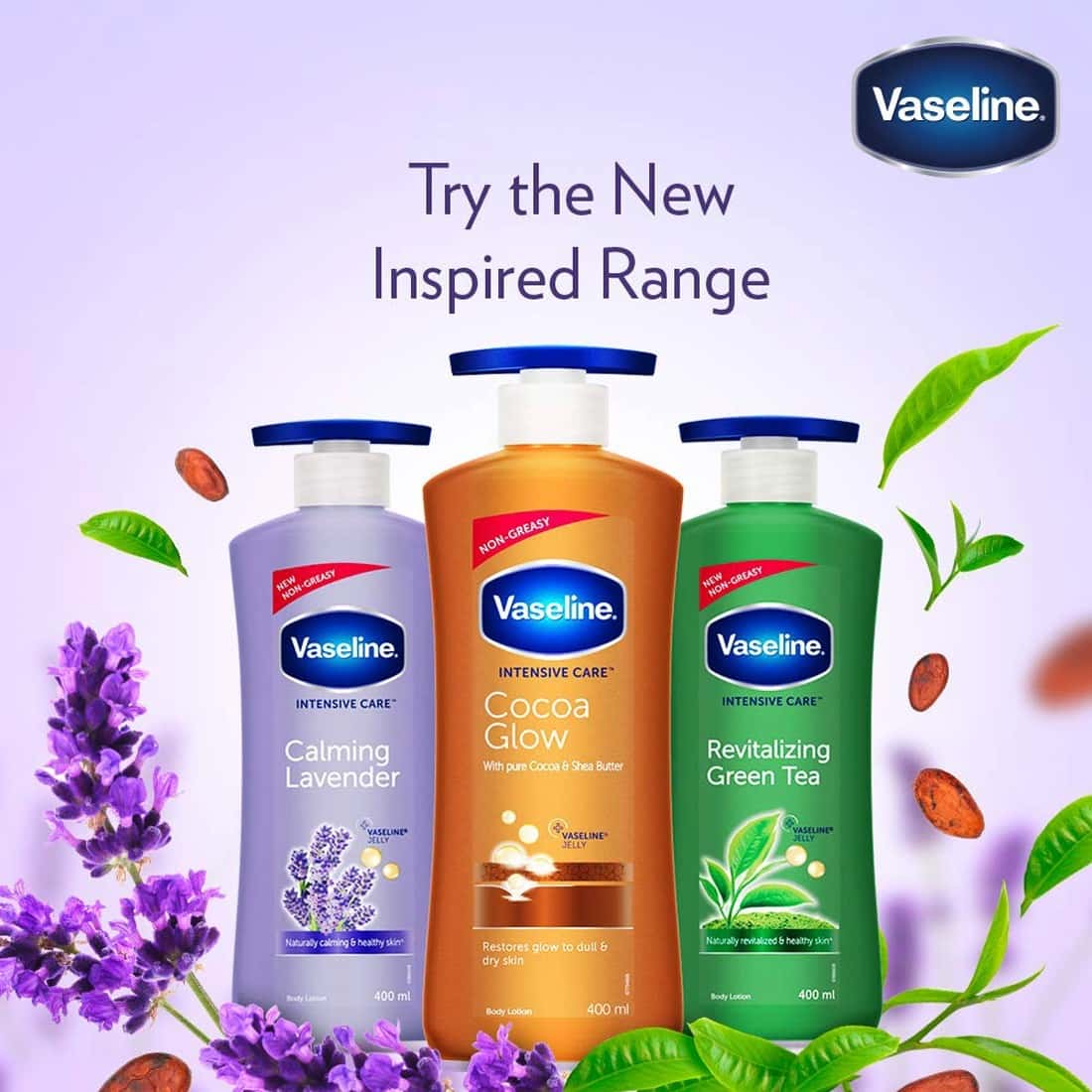 Buy VASELINE CALMING LAVENDER BODY LOTION100 ML Online & Get Upto 60