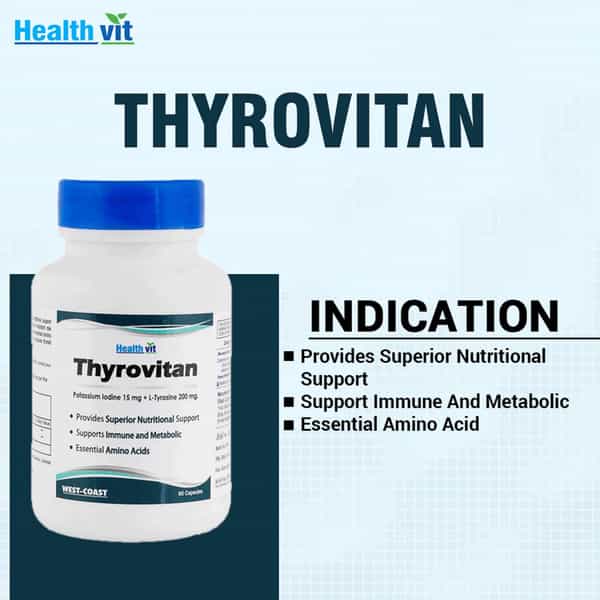 Healthvit Thyrovitan L-Tyrosine Iodine - 60 Capsules