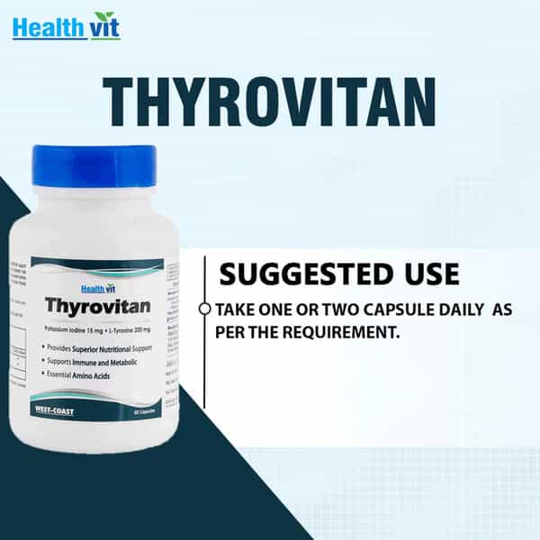 Healthvit Thyrovitan L-Tyrosine Iodine - 60 Capsules