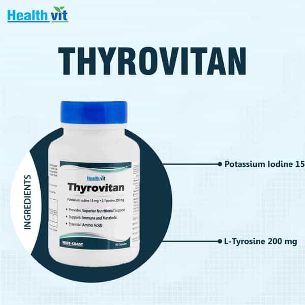 Healthvit Thyrovitan L-Tyrosine Iodine - 60 Capsules