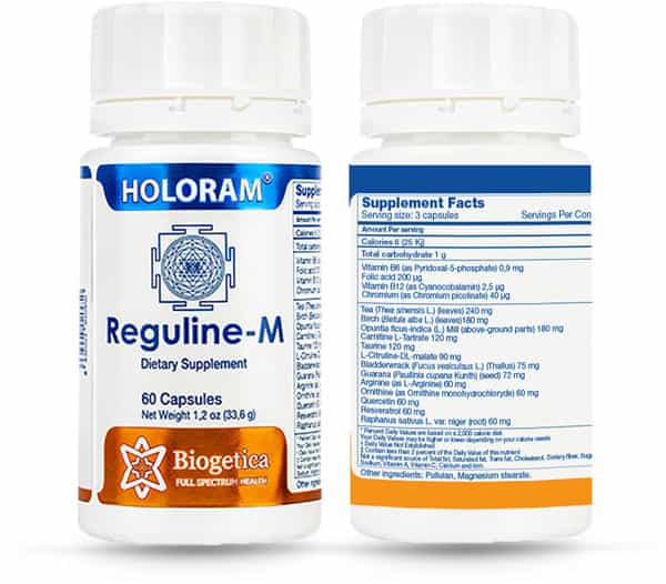 Biogetica Reguline-M Capsules (Metabolism Weightloss Diabetes) Bottle Of 60
