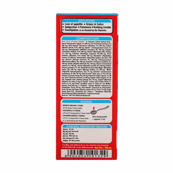 Aimil K.g Tone Forte Syrup 100Ml | Natural Herbs Mix Syrup For Kids Growth