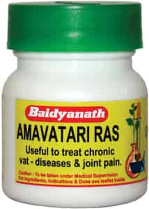 Baidyanath Asli Ayurved Amavatari Ras 40 Tablets (pack Of 3) Helps Decrease Pain Joint Care