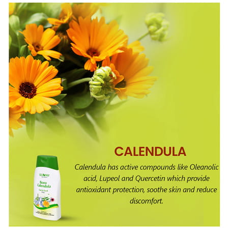 Sunny Herbals Boro Calendula Cool And Fresh Talcum Powder 100 Gm