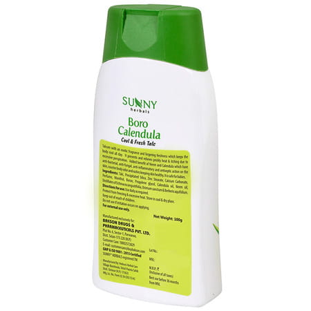 Sunny Herbals Boro Calendula Cool And Fresh Talcum Powder 100 Gm