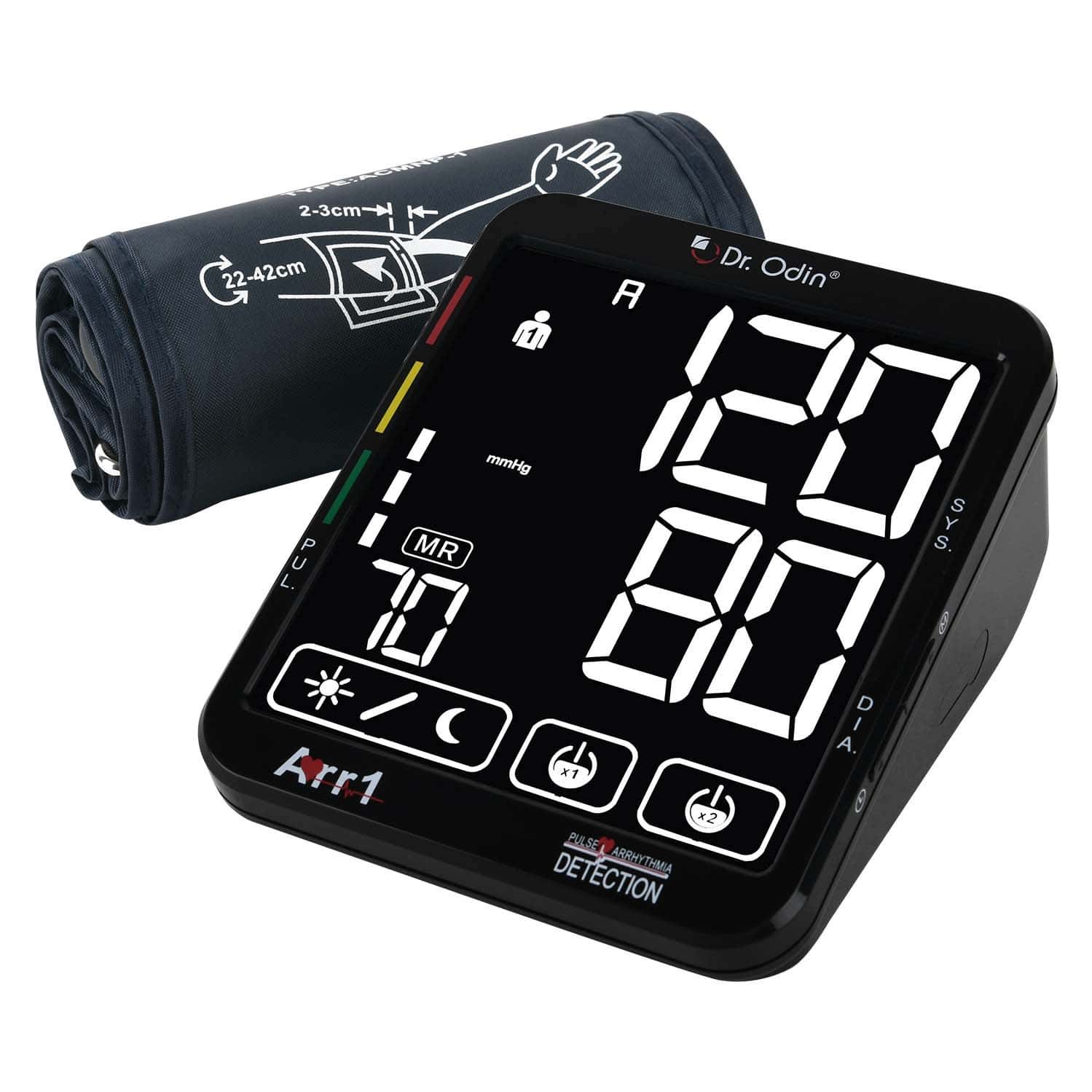 Dr. Odin Bp156 Digital Blood Pressure Monitor Touch Screen Talking Function Memory 1 No's