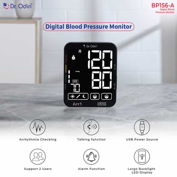 Dr. Odin Bp156 Digital Blood Pressure Monitor Touch Screen Talking Function Memory 1 No's
