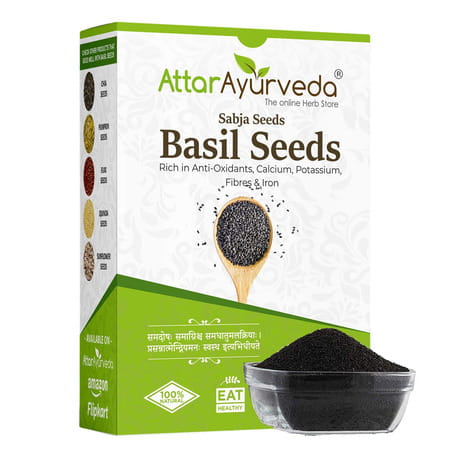 Attar Ayurveda Sabja Basil Seeds - 500 Gm