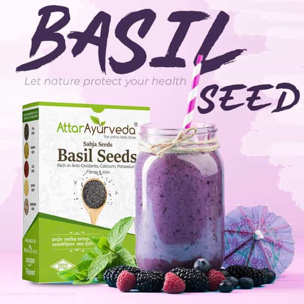 Attar Ayurveda Sabja Basil Seeds - 500 Gm