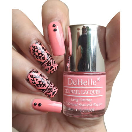 Debelle Gel Nail Polish Combo Set Of 3 Salmon Pink 24 Ml (8 Ml Each)