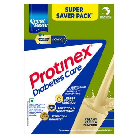 Protinex Diabetes Care Vanilla Flavour With Protein & High Fiber For Blood Sugar Control Box Of 1 Kg