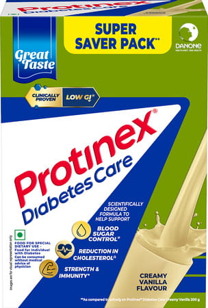 Protinex Diabetes Care Vanilla Flavour With Protein & High Fiber For Blood Sugar Control Box Of 1 Kg