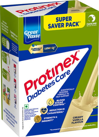 Protinex Diabetes Care Vanilla Flavour With Protein & High Fiber For Blood Sugar Control Box Of 1 Kg
