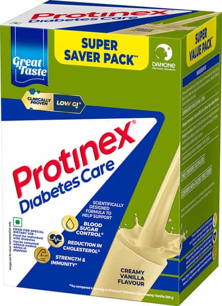 Protinex Diabetes Care | Creamy Vanilla Flavour Nutrition Drink Powder | Box 1 Kg