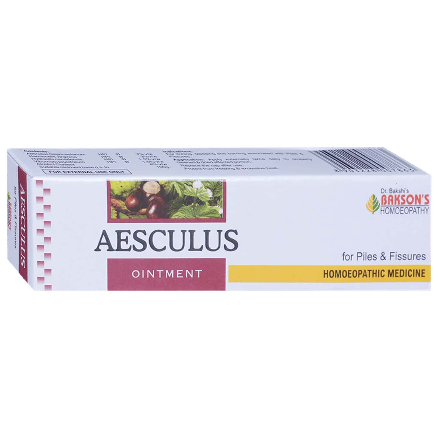 Baksons Homoeopathy Aesculus Ointment 25 Gm