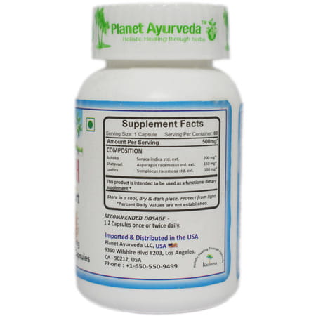 Planet Ayurveda Female Health Support - 60 Capsules