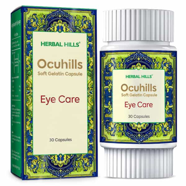 Herbal Hills Ocuhills 30 Capsule (Pack Of 4)Eye Health Supplement Formula With Clarified Butter
