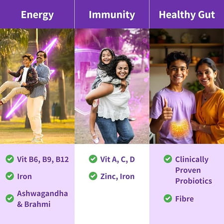 Good Monk Family Nutrition Mix | To Improve Energy | Immunity & Gut Health | 30 Sachets
