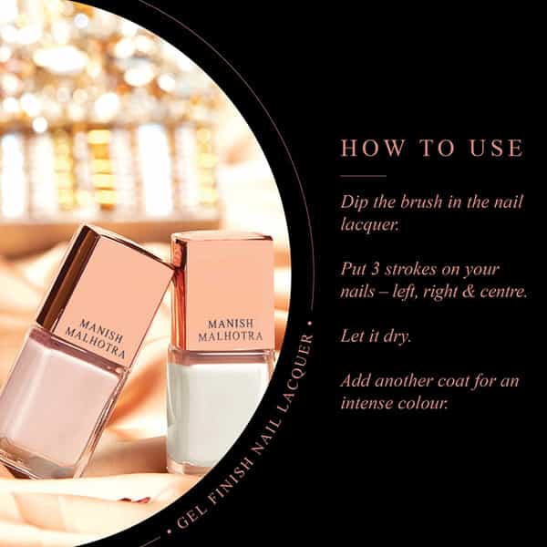 Manish Malhotra Beauty By Myglamm Gel Finish Nail Lacquer Pastel-La Creme