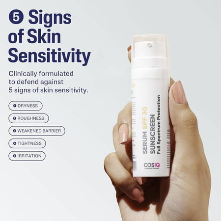 Cos-Iq Daily Use Sunscreen Serum Spf 30 Pa++++ Broad Spectrum 30Ml Uva Uvb And Ir Protection