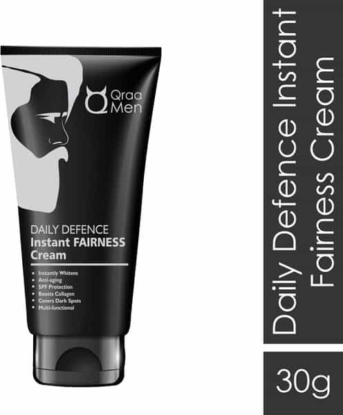 Qraa Men Daily Defence Instant Fairness Cream For Men Spf 15 Protection - 30 G