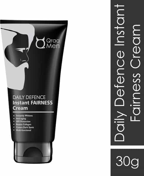 Qraa Men Daily Defence Instant Fairness Cream For Men Spf 15 Protection - 30 G