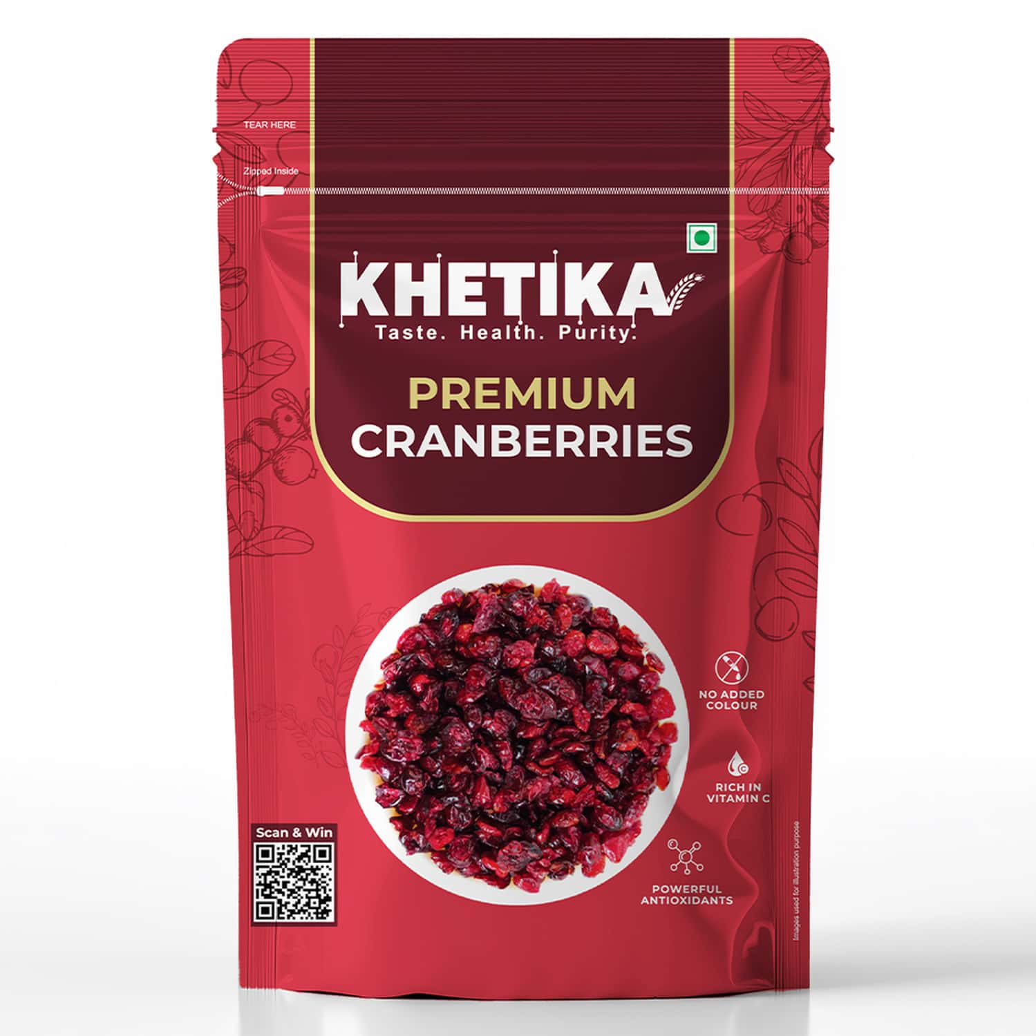 Khetika Premium Cranberry 200g