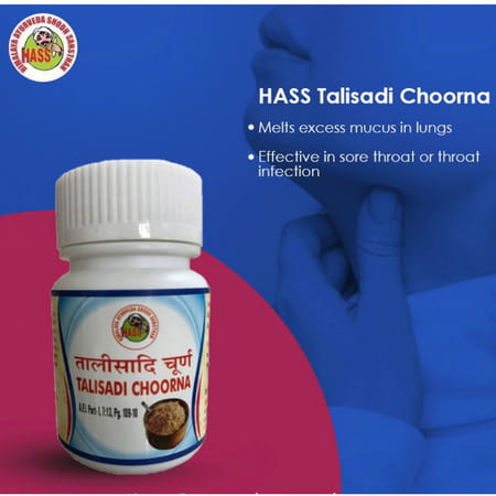 Hass Talisadi Choorna - Talisadi Churna - For Sore Throat For Cough For Cold (1x75 Gram)