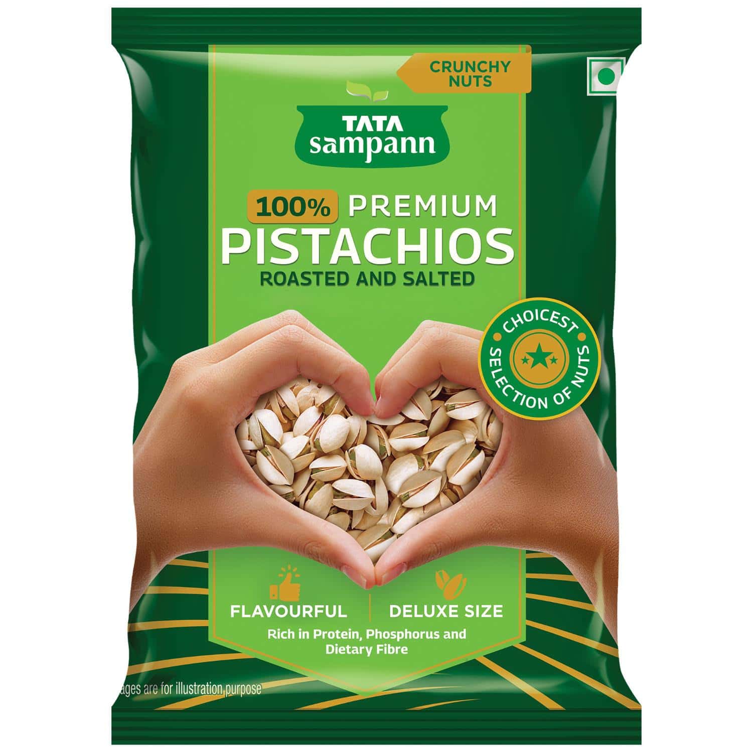 Tata Sampann Pistachios Roasted & Salted| Pista| 200g