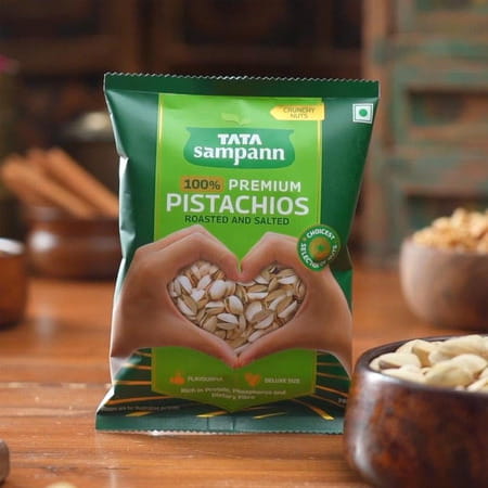 Tata Sampann Pistachios Roasted & Salted| Pista| 200g